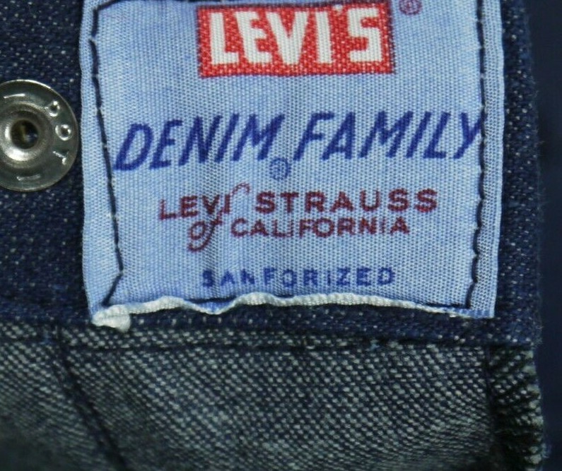 Купить Vintage Levis Sanforized Denim 